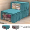 1pcs Non Woven Fabric Folding Clothes Storage Bag Clothes Collecting Case Toys Quilt Blanket Storage Organizer for Home 1