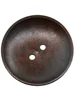 Dark Brown Big Natural Wood Round Bowl Wooden Buttons, Sewing Scrapbooking, Handmade Overcoat, 2 Holes, 3PCs, 6PCs, 10PCs, 45mm 3