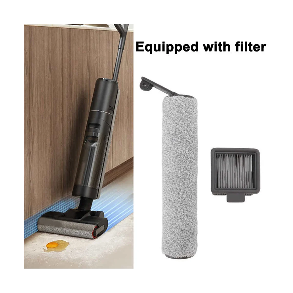 Roller Brush for Dreame H12 / H12 / H12S Max Hepa Filter Replacement Wet and Dry Vacuum Cleaner Accessories Spare Parts