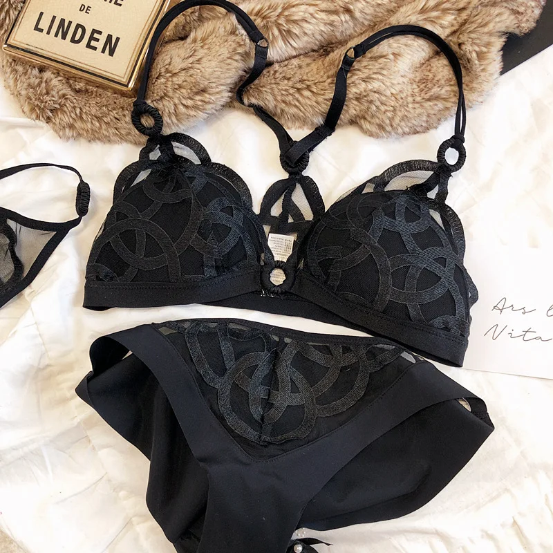Black Briefs Set
