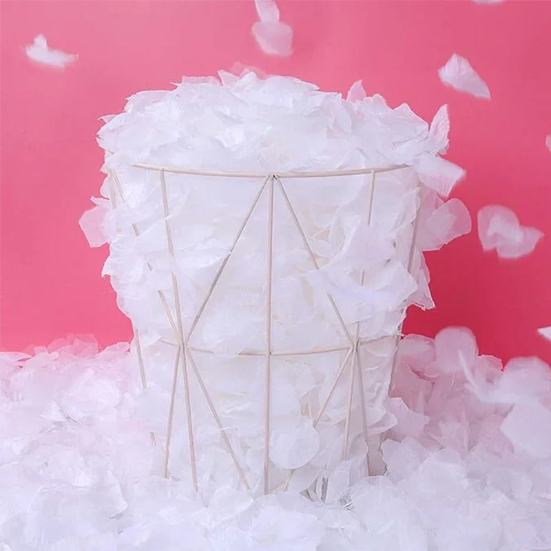 Artificial Rose Petals 1200 pieces of artificial silk white rose petals for wedding Wedding flower child basket Party anniversary decoration