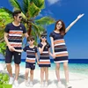 Summer Family Matching Clothes Dad Son Cotton T-shirt & Shorts Mum & Daughter Casual Dress Husband and Wife Matching Outfits