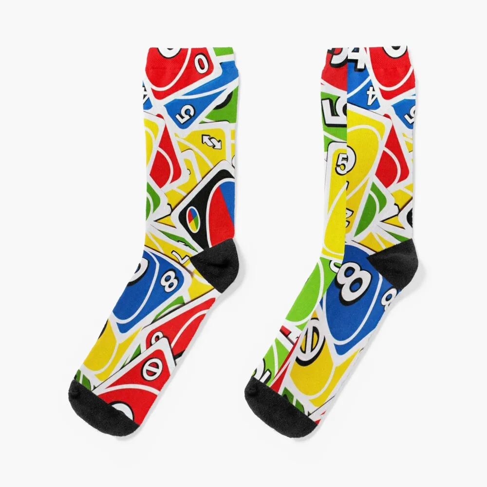 

UNO Card Socks sport golf Designer Man Socks Women's