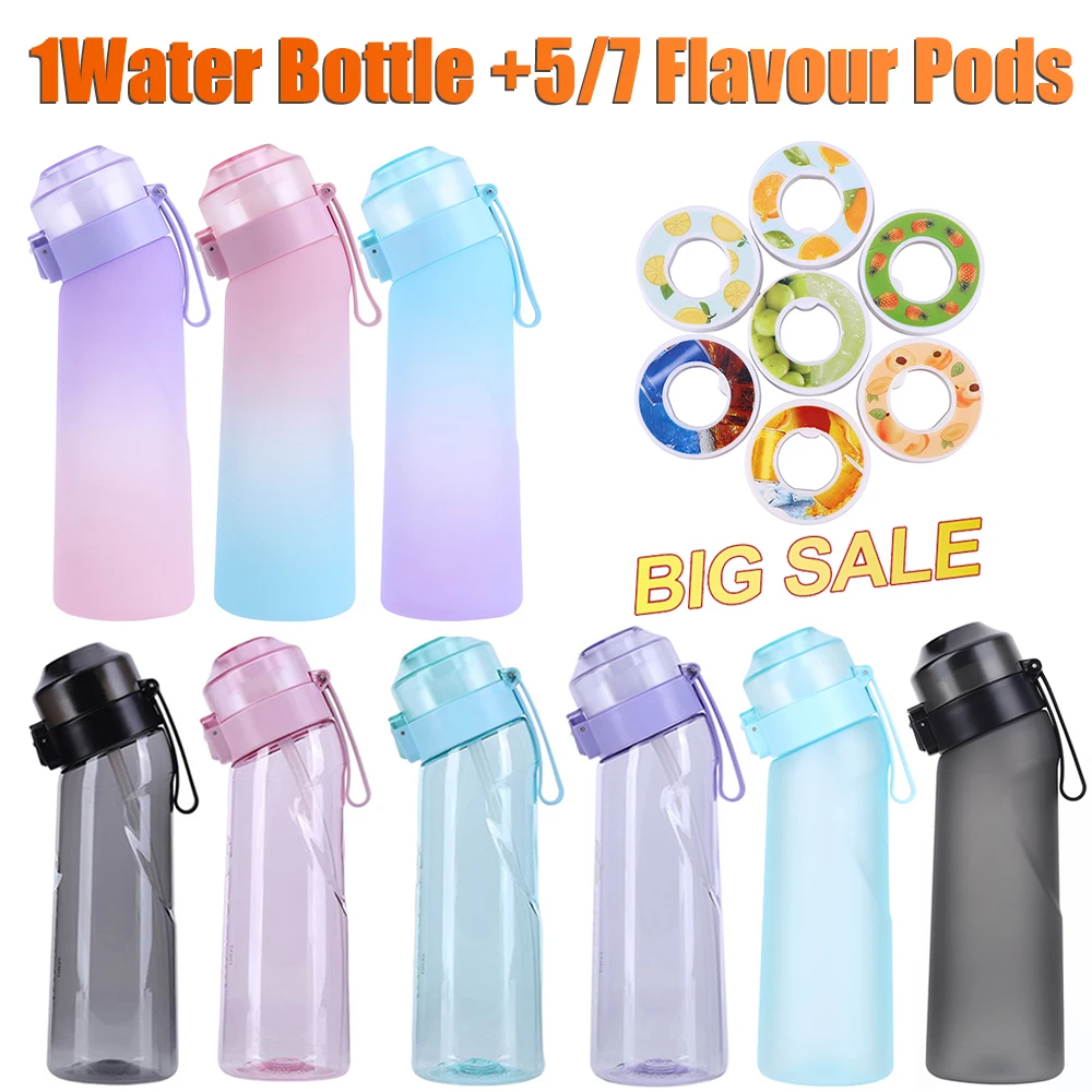 Air Up Water Bottle Flavour Pods Bottle With 7 Fragrance Accessories,  Portable Flavoring Bottle With Flavour Pods For Excercise Promote Drink  Water