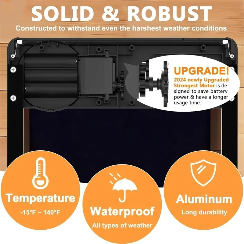 Chicken Coop Door Automatic Intelligent Timer Electric Aluminum Timing Opener Farm Automatic Management Tool