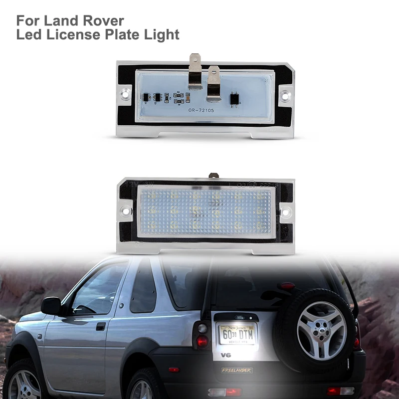 

1x Canbus No Error LED License Number Plate Light For Land Rover Freelander 1 1997 1998 1999 2000 2001 2002 2003 2004 2005 2006