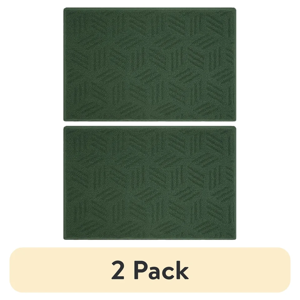 Durable Non-Slip Kitchen Mats 18x27 Inches 2 Pack