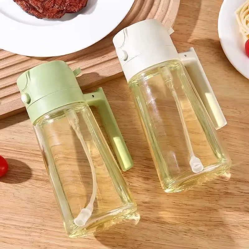Multifunctional Oil Sprayer Dispenser Bottle Adjustable Nozzle  Kitchen BBQ Salad Cooking Refillable Vinegar Olive Oil Container