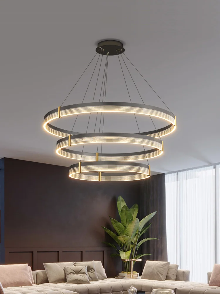 Living room chandelier simple modern led lighting creative Nordic luxury restaurant bedroom lamp designer high-end chandelier 2