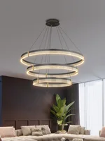 Living room chandelier simple modern led lighting creative Nordic luxury restaurant bedroom lamp designer high-end chandelier 2