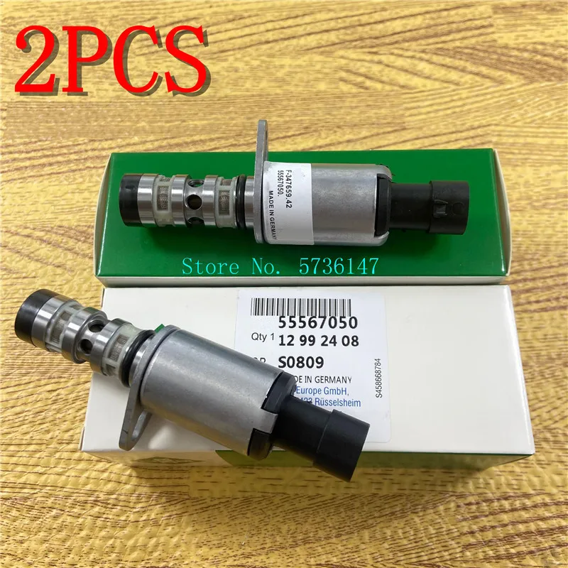 2PCS Camshaft CAM CONTROL VALVE SOLENOID For Chevrolet Cruze 1.6L 1.8L Sonic Epica Excelle ASTRA ZAFIRA MOKKA