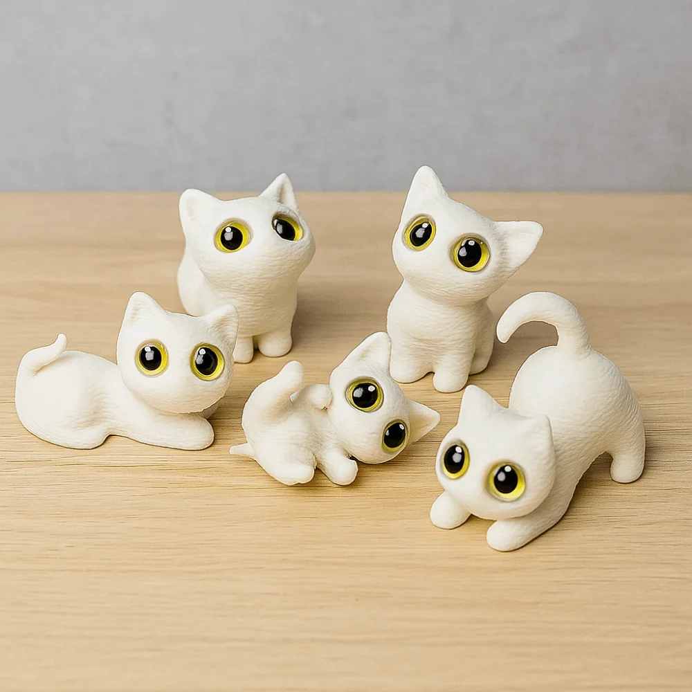 PLA 할로윈 고양이 애니메이션 피규어 수공예 모델 3D 프린팅 고양이 피규어 장난감 수집용 장식품