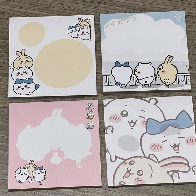 Chiikawa Sticky Note Memo Book 4Pcs