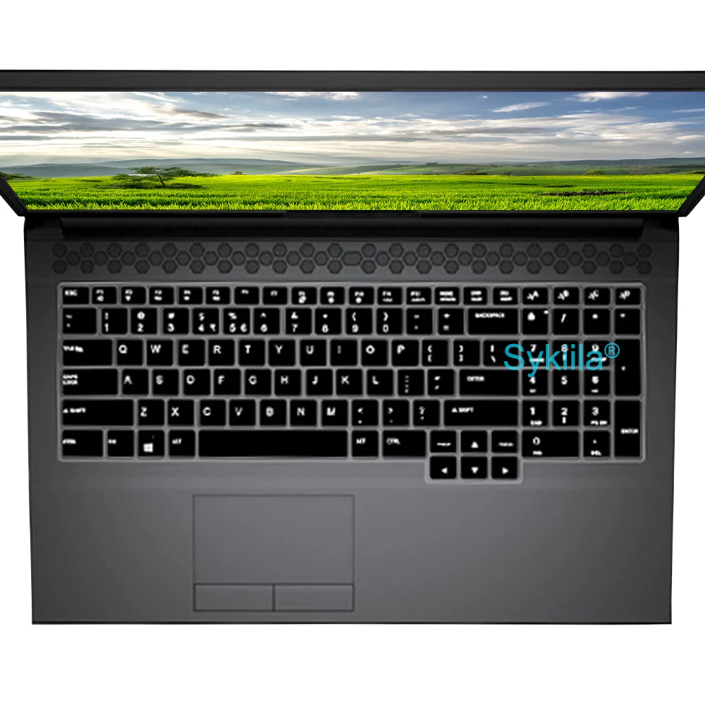 실리콘 보호대 스킨 케이스 키보드 커버, Alienware X15 R2 X17 R1 X14 M15 R7 R6 M17 R5 R3 R4 Area-51m 13 14 15 17 18 M17X