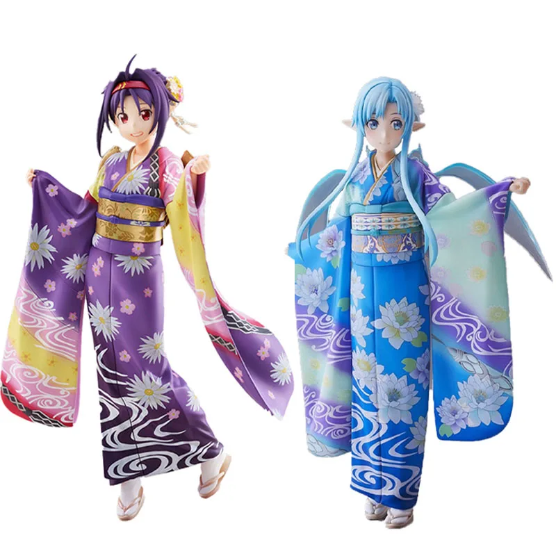 

Aniplex WAHOO Asuna Yuuki Sword Art Online Kimono Anime Figure Model Collecile Action Toys Gifts