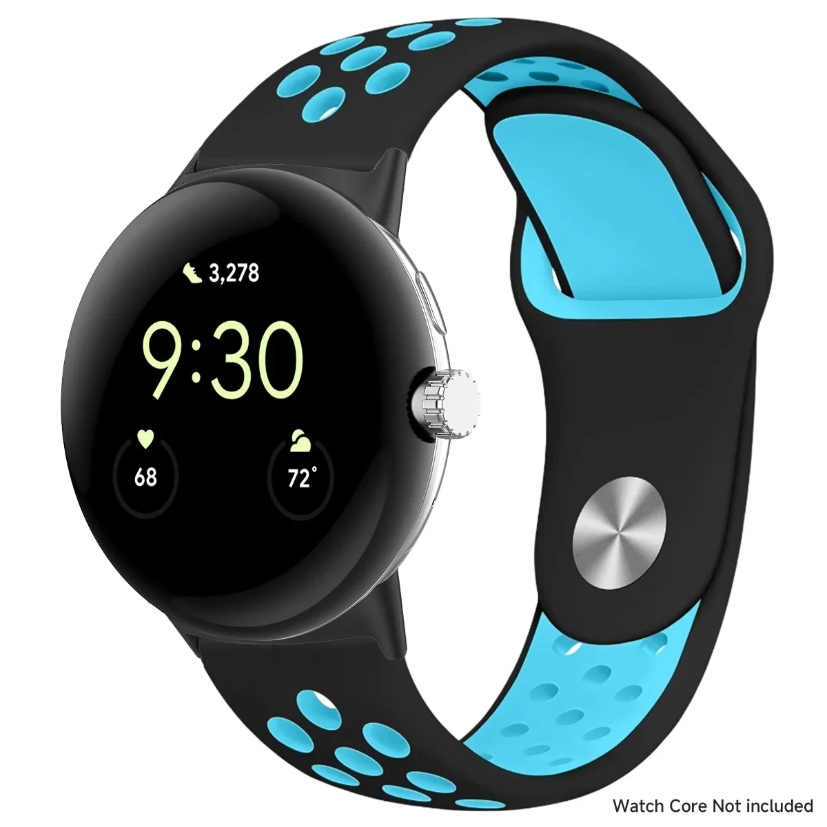 Breathable Silicone Sports Band for Google Pixel Watch - 41mm & 45mm Accessory Bracelet