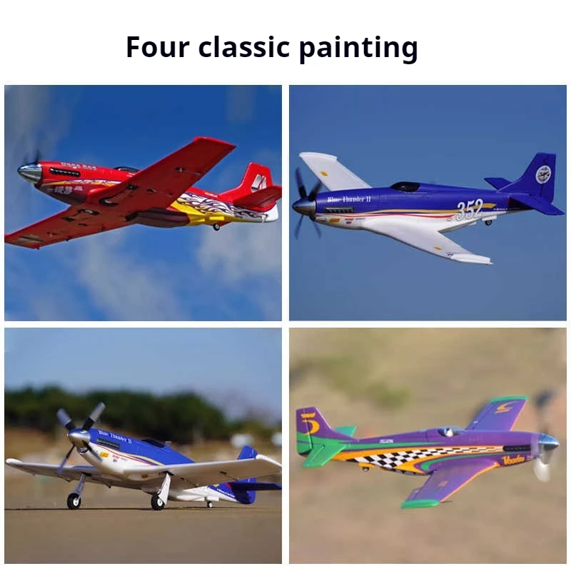 FMS 1100mm Sport P51 Mustang Racing Machine 160KM/H Brushless Electric Assembling Fixed-Wing Remote Control Model Aircraft