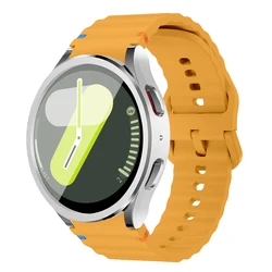 Silicone Band with Tempered Glass Screen Protector and TPU Case - Galaxy Watch 7 40mm (YS)