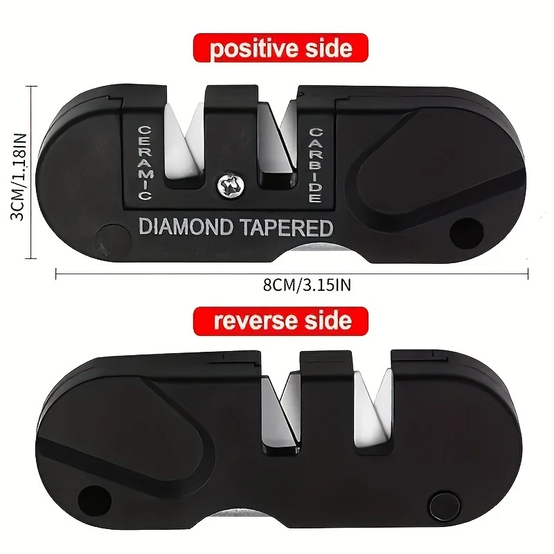 4-in-1 Portable Sharpening Tool, Knife Sharpener For Outdoor Camping And Hiking