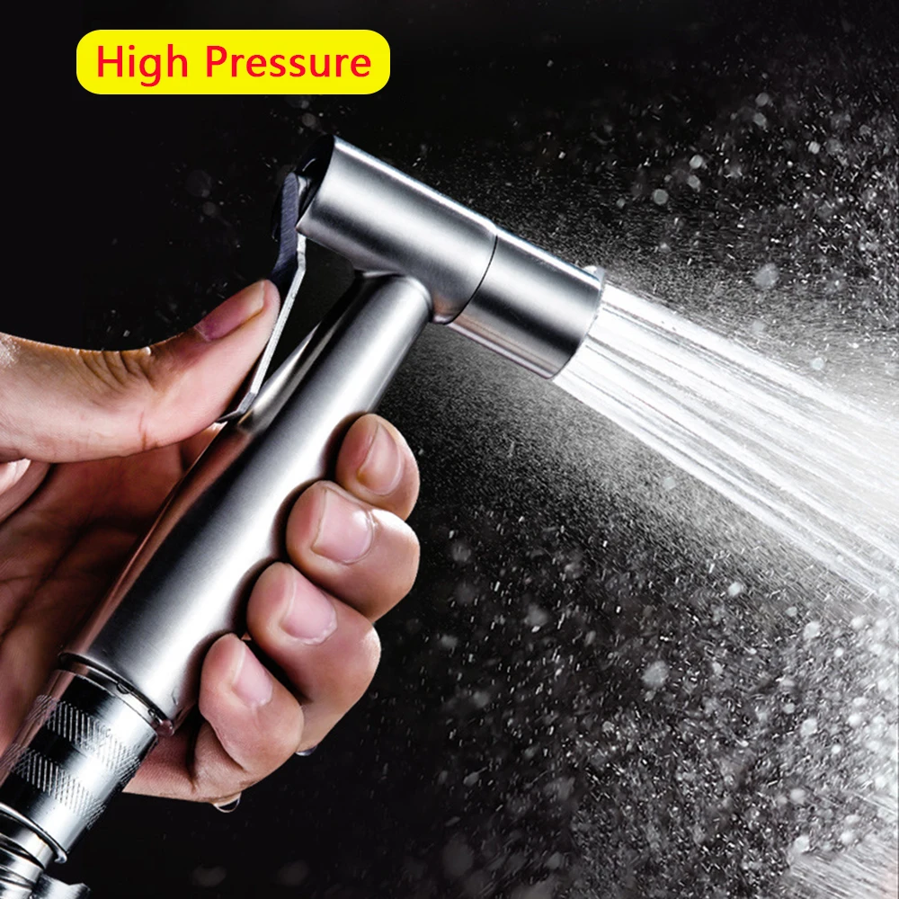 4pc/Set Portable Bidet Toilet Sprayer Bidet Shower Faucet Stainless Steel Woman Cleaning Head Anal Tap Wash Bathroom Accessories 3