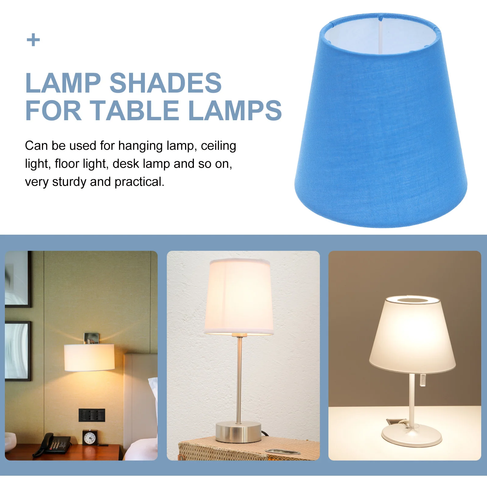 Fabric Lamp Shade Replacement Cone Barrel Lampshade E14 Clip Bulb Barrel Light Cover Tabletop Light Shade Light Bulb Cover