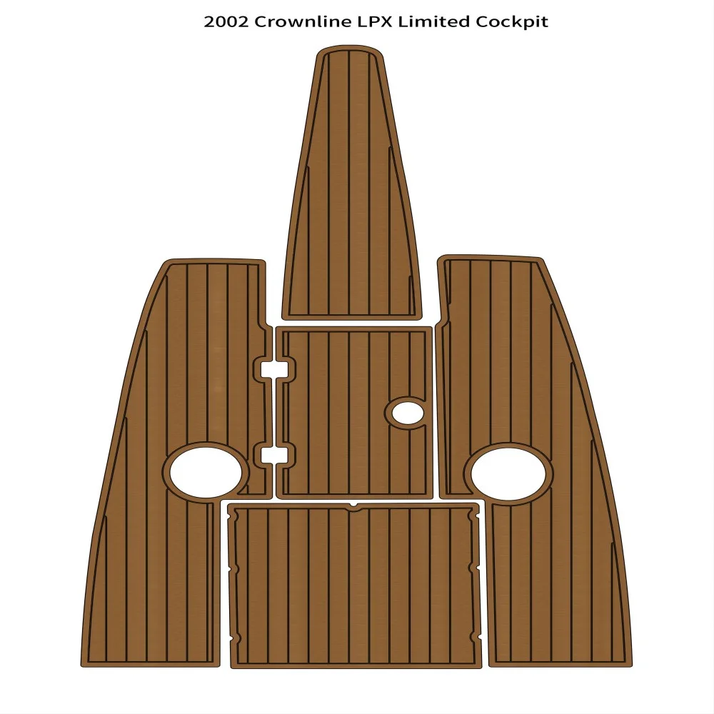 

2002 Crownline LPX Limited Cockpit Boat EVA Foam Faux Teak Deck Floor Pad Mat SeaDek MarineMat Gatorstep Style Self Adhesive