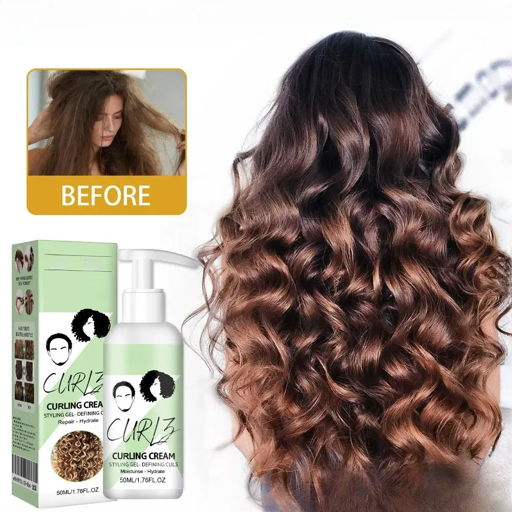 Hair Curling Cream Styling Lotion 50ml curly hair styling cream