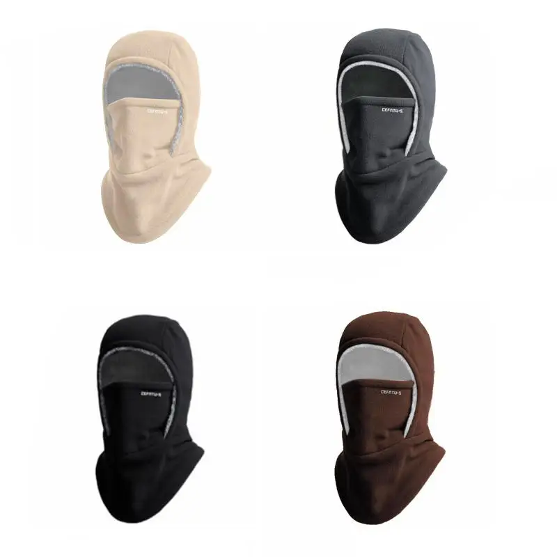 Warme Fleece-Reit-Vollgesichtsmasken-Abdeckungen, Outdoor-Sturmhaube, Fahrradkappe, Motorrad-Ski-Gesichtsmaske, warme, winddichte Abdeckung, Hut – Detail 4