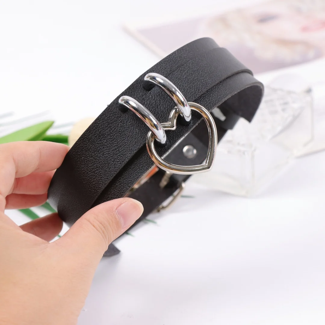 UYEE Punk Spike Metall Kragen YK2 Mädchen Leder Harness Choker Halskette für Frauen Party Club Chockers Gothic Gürtel Harajuku – Detail 4