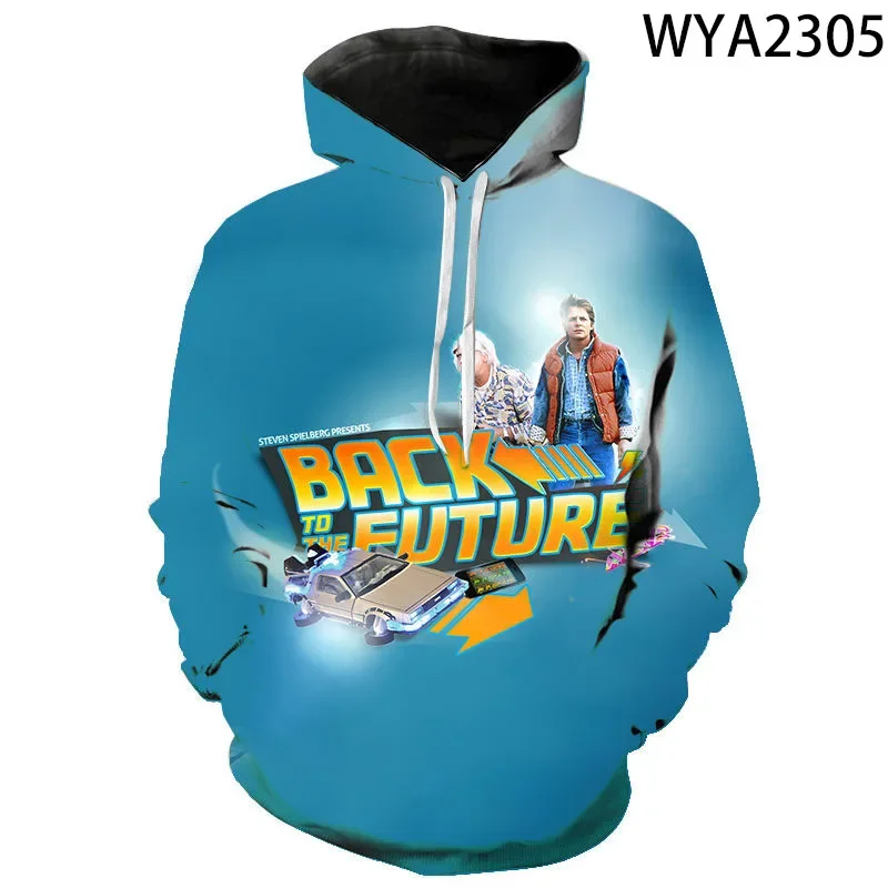 

Autumn Hoodies Men Women Children Back To The Future Sweatshirts Marty & His Fusion Powered Future Car 3D Print Pullover