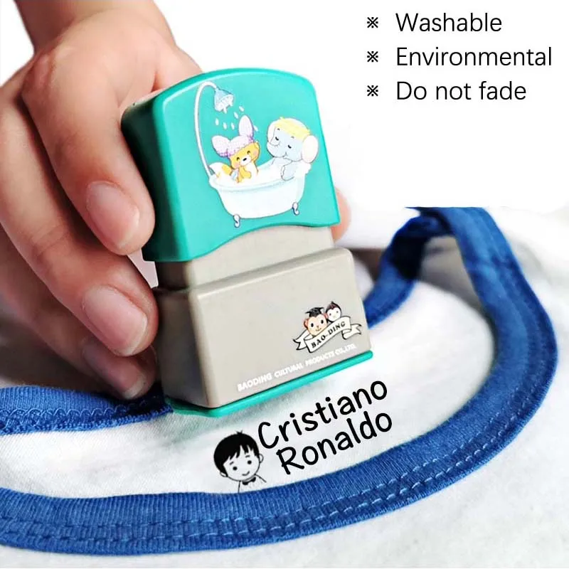 Stamp for Clothing DIY Name Stamp for Clothes Boys Girls Teacher Student