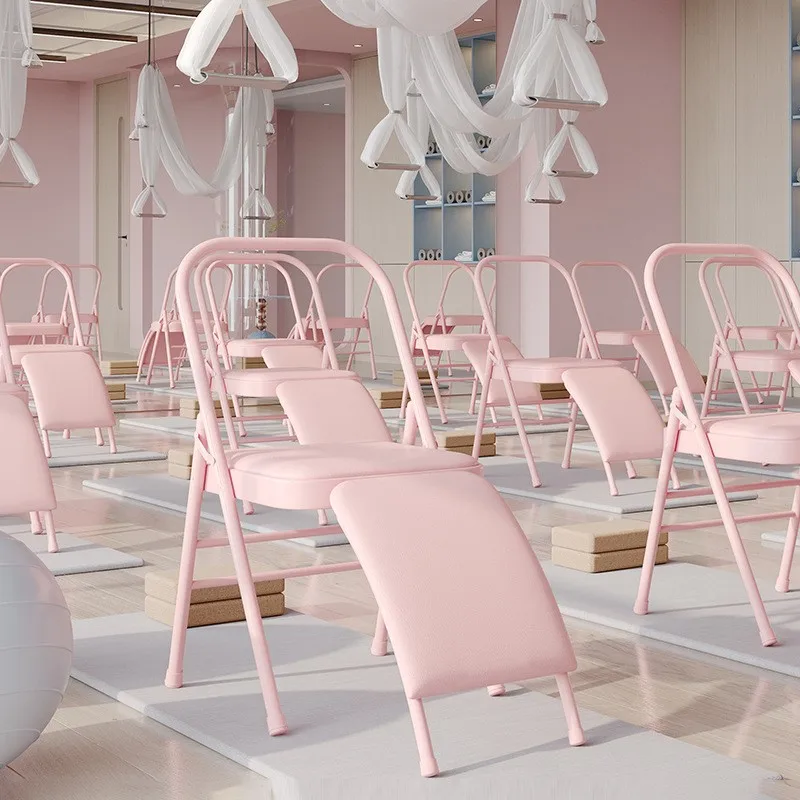 Dining Chair Widened Yoga Chair Professional Auxiliary Thickened And Strengthened Folding Yoga Auxiliary