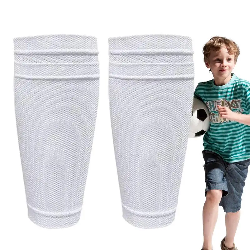 

Молодежные носки с защитой голени, дышащие детские гольфы, Чулки с двухслойным дизайном, эластичные впитывающие пот носки для футбольного поля