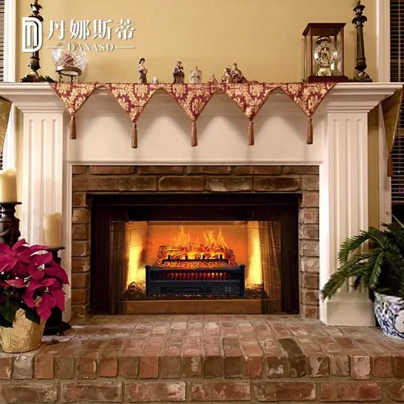 Mobile Electric Fireplace Simulation Flame Home Heater Decoration New American Charcoal Basin Fireplace Core Homestay Villa 5