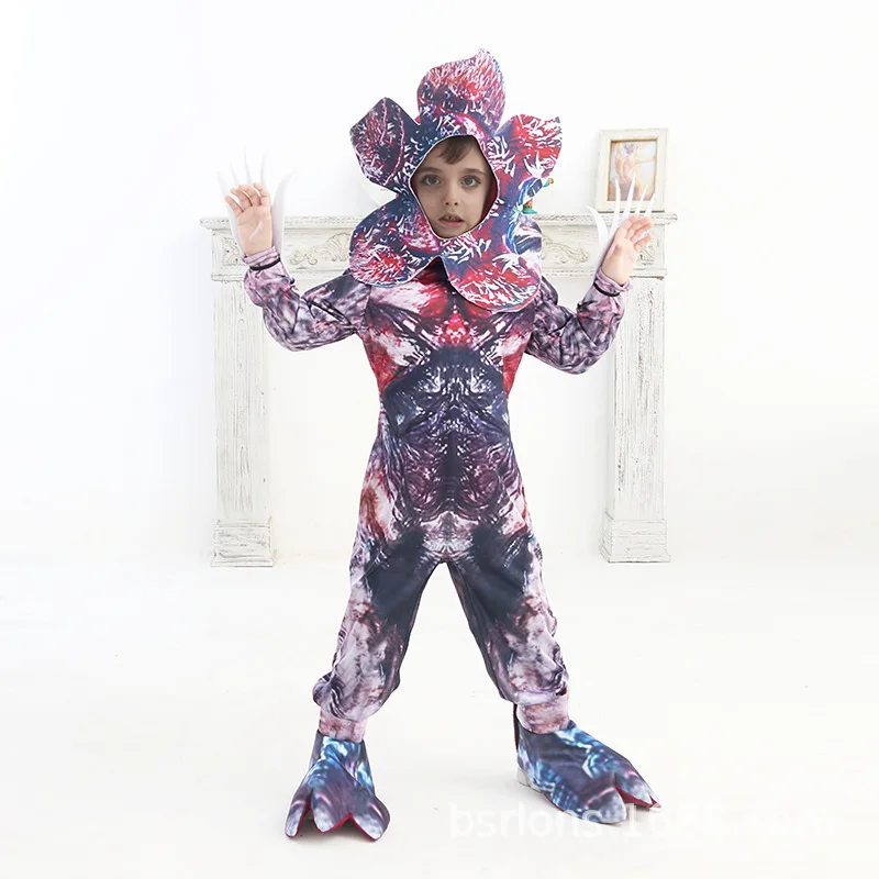 Horror Man Eater Costume Cosplay Red Blood Character Halloween Party Man Eater