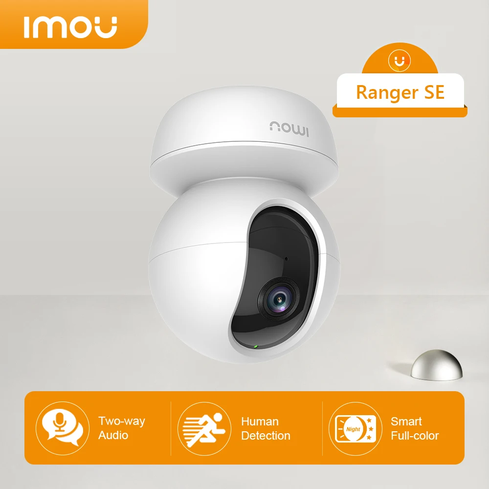 

IMOU RangerSE PTZ Wifi IP Camera Indoor Use Two-Way Talk Smart Tracking Wi-Fi Connection Support Both Cloud and SD Card Storage