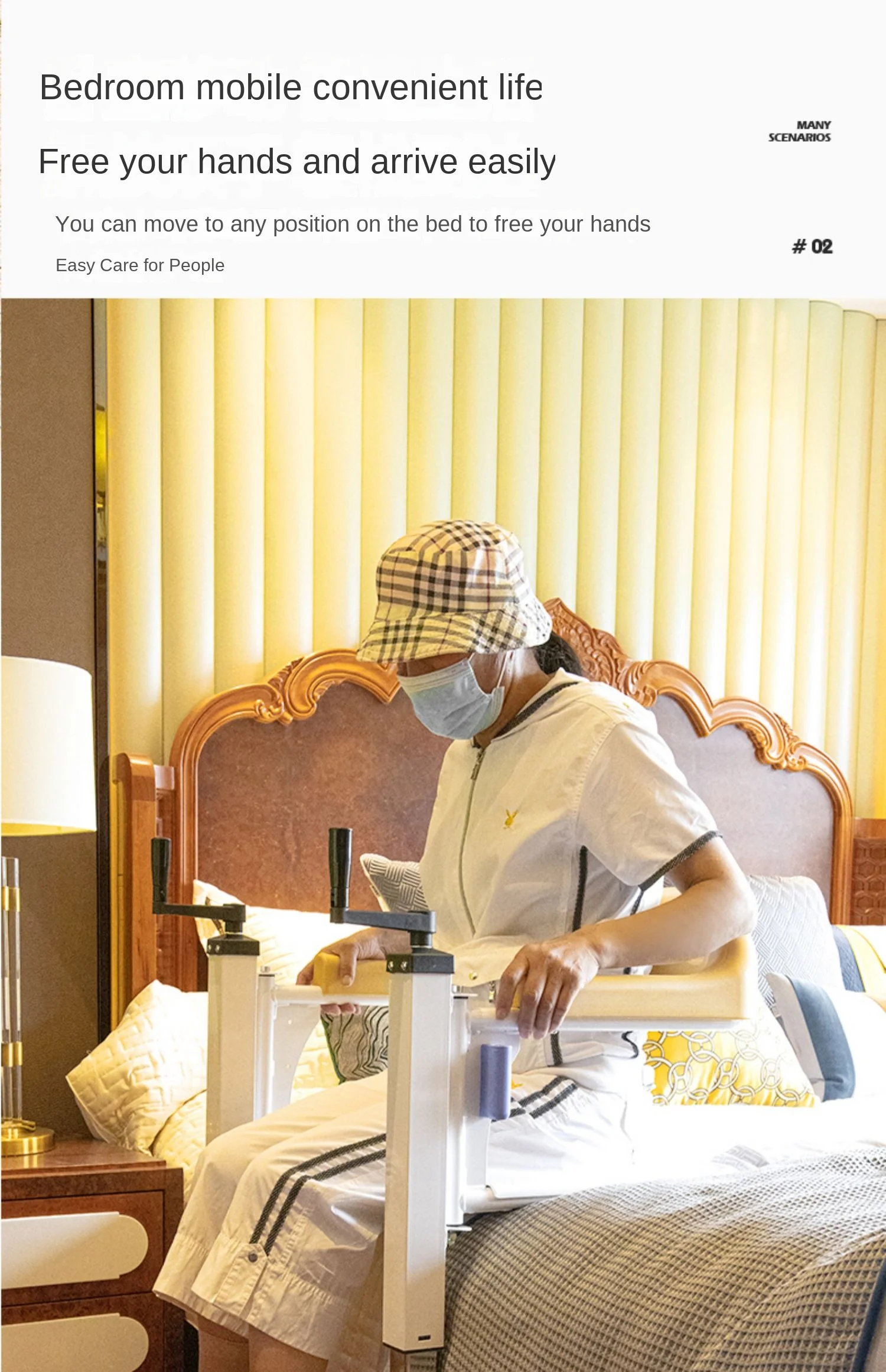 Transfer Machine Multifunctional Lifting Device Bed Rest Home Care Disabled Elderly Sitting Bathing Walking 13