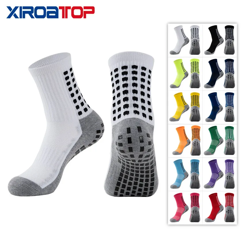 New Anti-slip Soccer Socks Men Women Children Outdoor Sport Grip Football Socks antideslizantes de futbol
