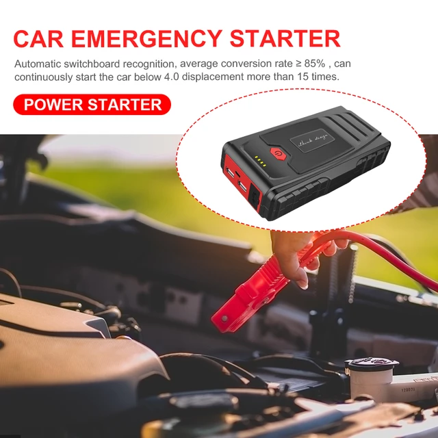 12V Portable Car Battery Jump Starter Portable Car Battery Booster Charger  Booster Power Bank Starting Device Car Starter - AliExpress