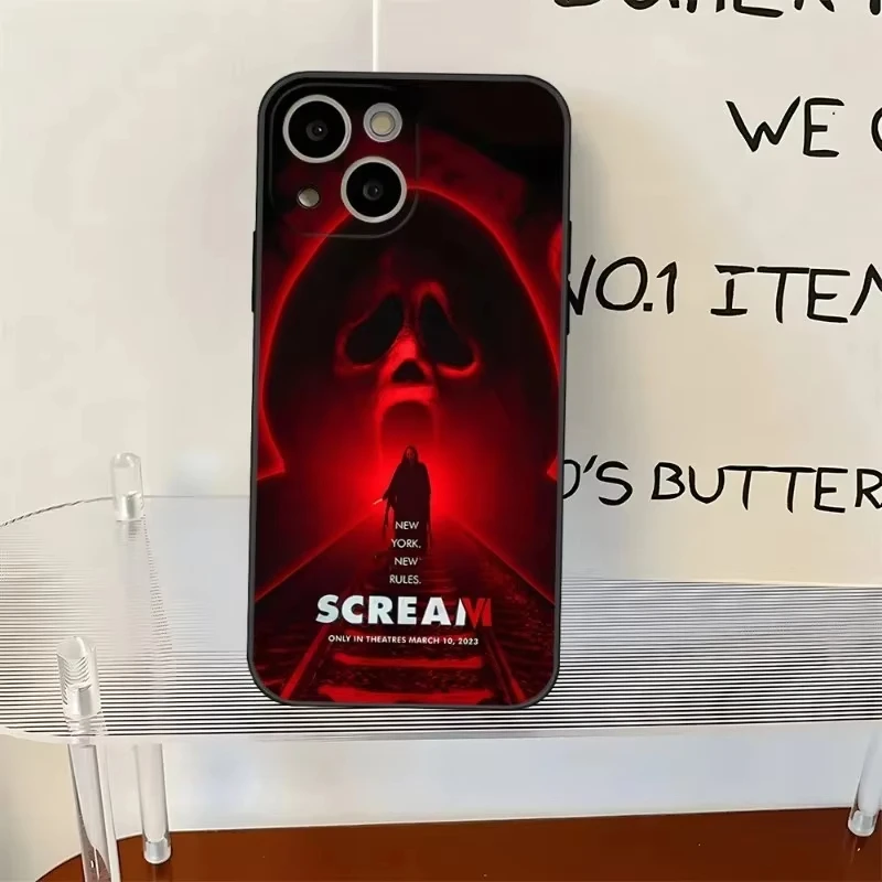 Chilling Ghostface Horror Art Phone Case - Premium Back Cover - iPhone 14  Pro Max (A4)