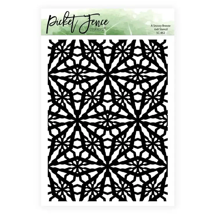 A Snowy Breeze 6x8 Stencil Pattern Graffiti Drawing Tool Spray Painting Template 2024 DIY Window Scrapbooking Decor