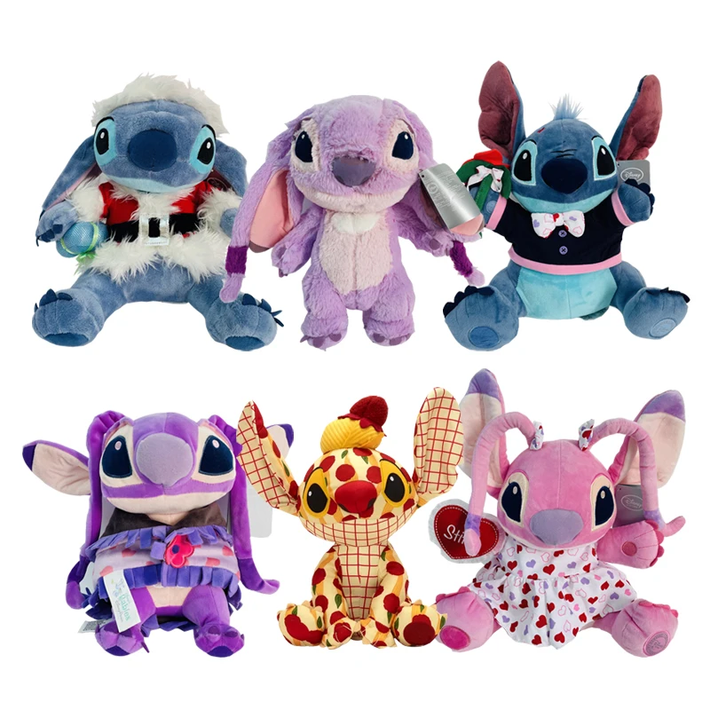 Disney Christmas Stuffed Animals  Stuffed Stitch Disney Christmas -  27/35cm Disney - Aliexpress