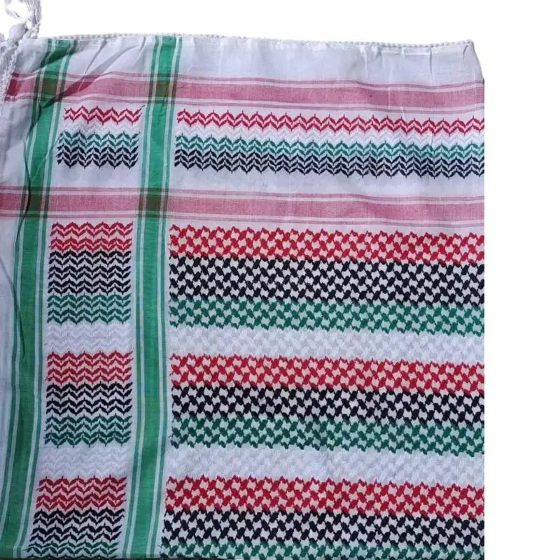 

Religious Adult Keffiyeh Headscarf Turban Jacquard Pattern Arab Scarf Outdoor Headscarf for Male Cycling Hair Accessory X4YC