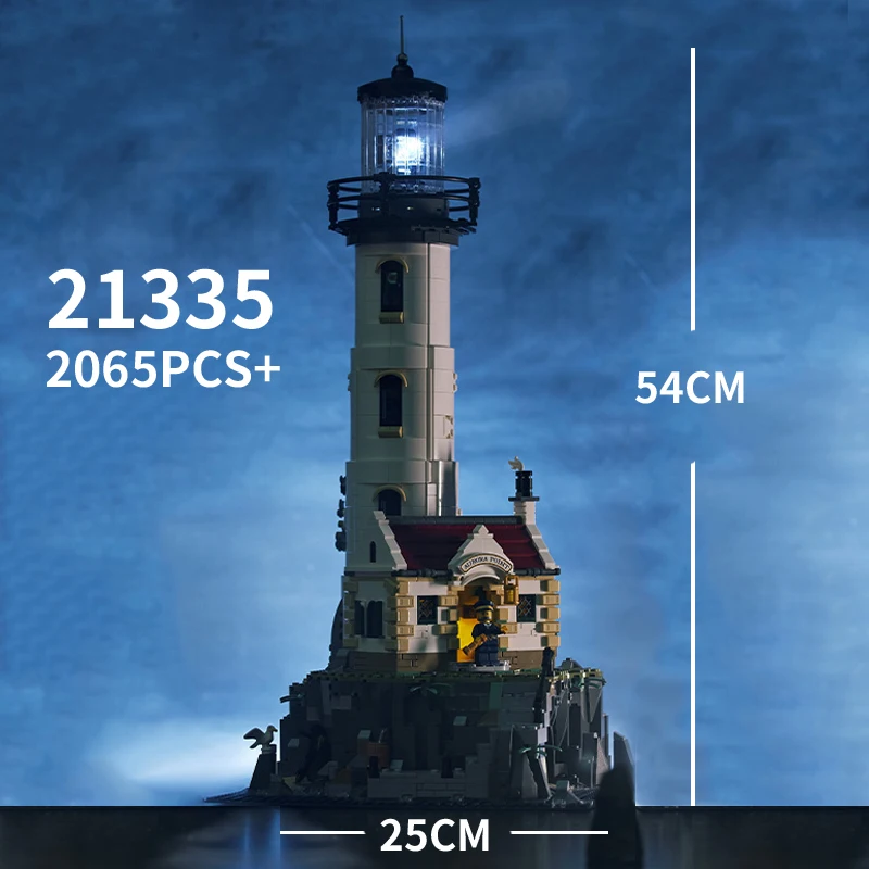

In Stock 2022 New Electric Lighthouse 21335 2065pcs Assembled Building Block Kit Children's Educational Toy Christmas Gift