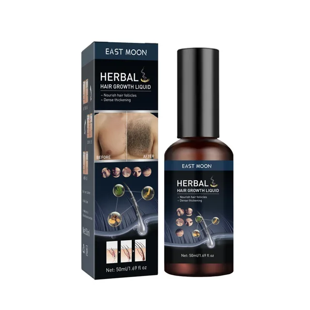 Hair Growth Liquid Chest Maintenance Baldhead Massage Glossy Treatment Improve Nourishing Repair Damaged Men Beard Essential Oil - Image 2