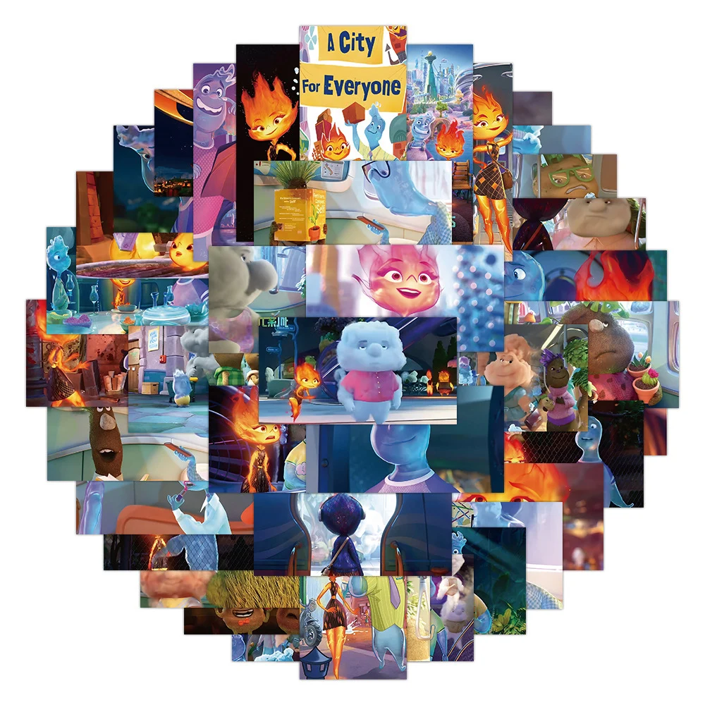 10/30/60Pcs Disney Movie Elements Stickers Cartoon Decalcomanie Graffiti Skateboard Laptop Bagagli Vinile Cool Stickers Per Bambini Giocattoli