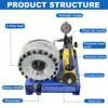 BNT30A 1/8-1 inch Portable Manual hydraulic hose crimper machine with 8 sets of dies 6