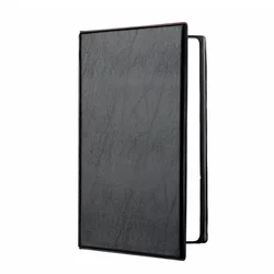 Elegant Black Leather Wallet: Sleek Credit Card Organizer and Holder (240card)