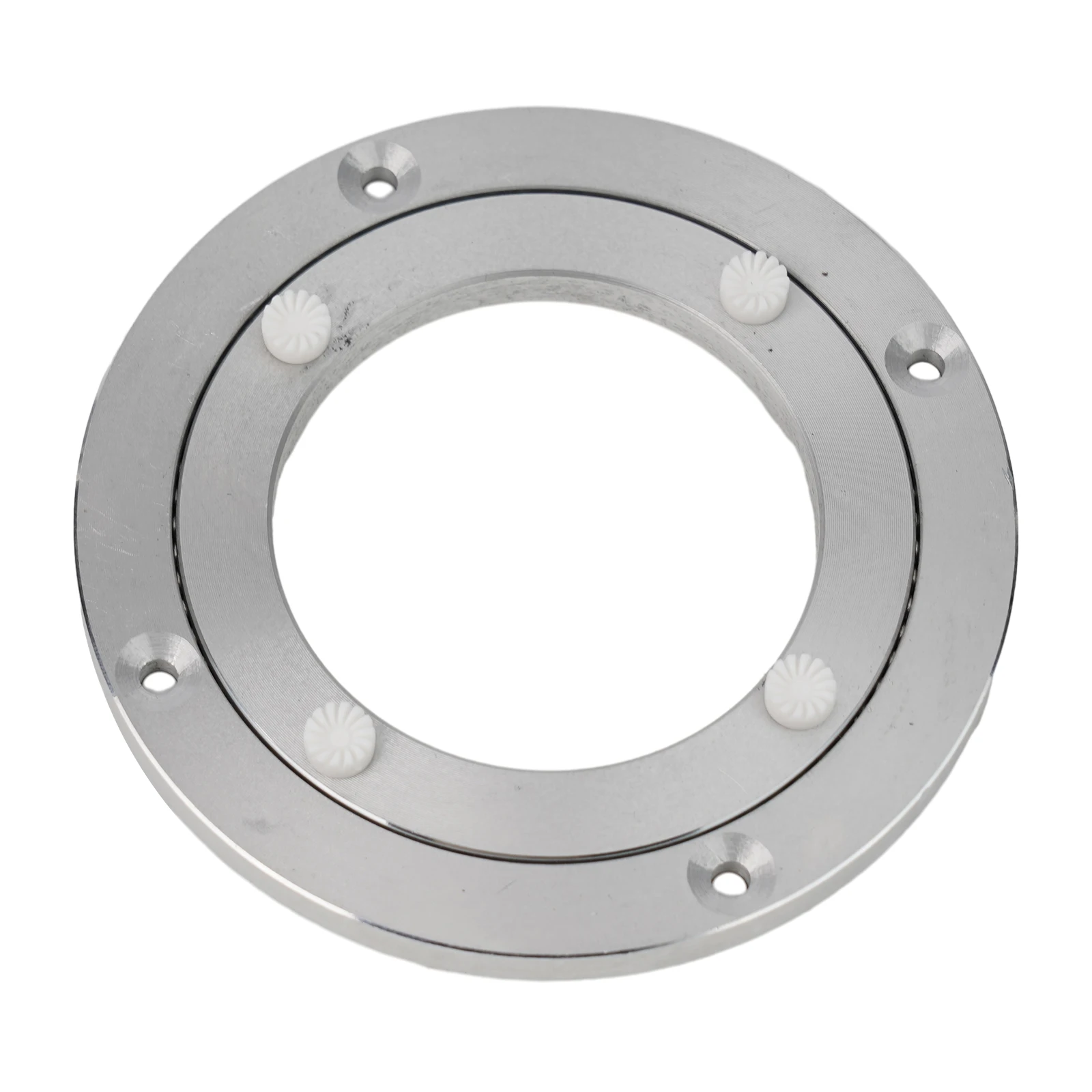 

Druable Practical Brand New Rotating Bearing Kitchen Tool Silver For Kitchen Dining Table Lazy Susan Base Turntable