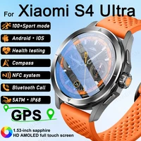 S4 Ultra 2025 New For Xiaomi SmartWatch Men NFC Bluetooth Call Sapphire Health watch Heart Rate Waterproof GPS Sport Smartwatch 1